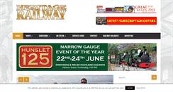 Desktop Screenshot of heritagerailway.co.uk